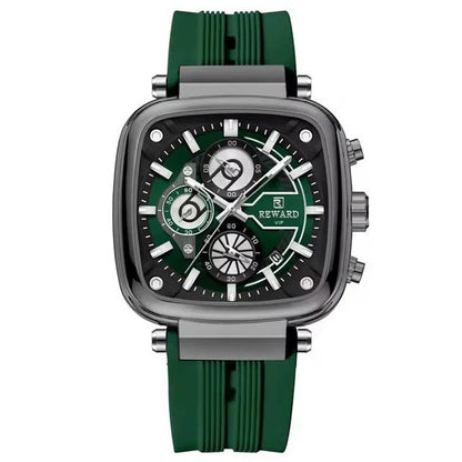 Reward Green VIP Square Sport Chronograph for Men