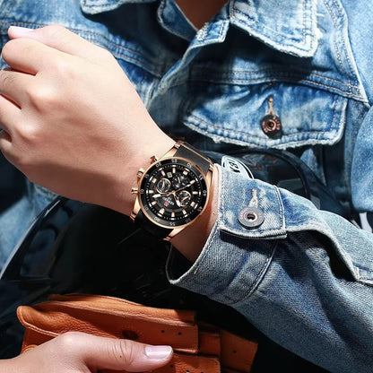 Reward VIP Luxury Watch Silver And Blue Stainless Steel Strap